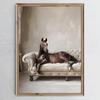 Farmhouse Horse Wall Art Vintage Rustic Horses Posters Prints Brown Horses Canvas Gallery Painting Horse On Couch Style Pictures For Living Room