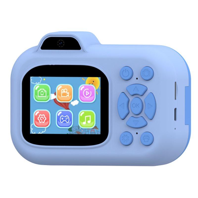 ABUO-Mini Digital Video Camera 1080P Dual Lens For Kids Boys Girls Instant Print Camera Photo Printing Thermal Paper A