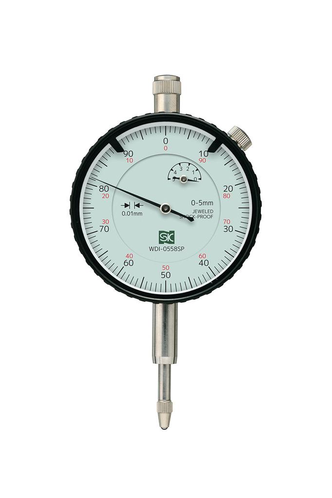 Niigata Seiki SK Dial Gauge, 0-5mm, 0.01mm Graduation, WDI-0558SP