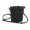 Tory Burch T Monogram Brand Logo Drawstring Closure Cotton Bucket Bag Mini Women bags Black 162810-001