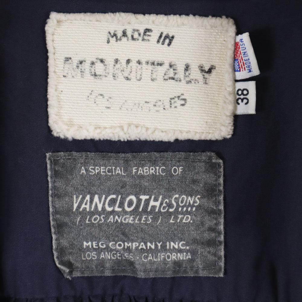 MONITALY Made in USA Jacket 38 Navy VANCLOTH & SONS coat Women Used