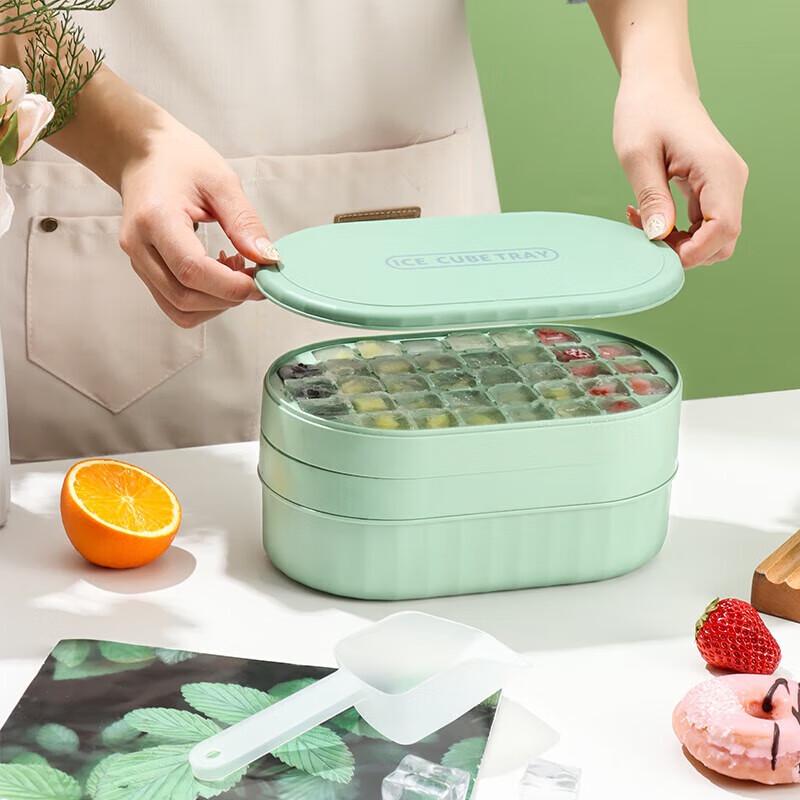 Baijie 3-Layer Press Ice Cube Tray