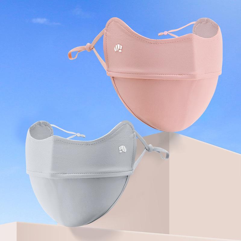 Cycling ice silk sunscreen summer women's mask, UV resistant sunscreen, facial Gini three-dimensional protection