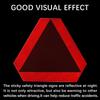 Bilvarselmerke Rødt Reflekterende Varseltrekant Bil Sikkerhetsskilt Vanntett Klistremerke for Kjøretøy Nødvarsel & Dekorasjon