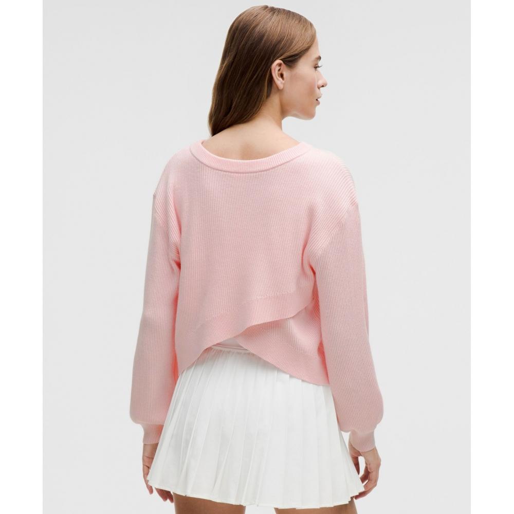 Lululemon Reversible Crossover Sweater Strawberry Milkshake