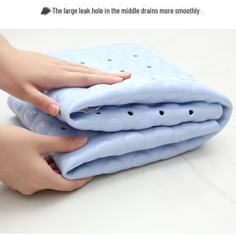 100x40 PVC Non-slip Bathtub Mat with Suction Cups - Waterproof Bathroom Floor Mat