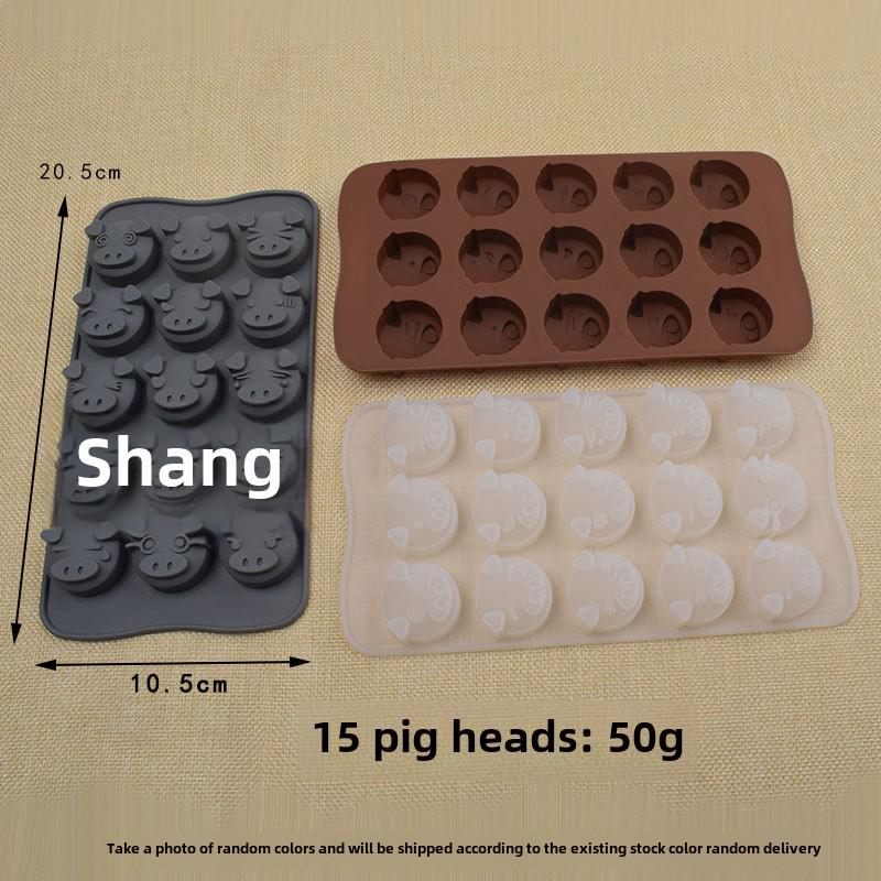 

15 Силиконовая форма «Свинья, какашка и смайлик» для украшения тортов и конфет 15 Pig Heads