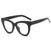 New Fashion Lady Reading Glasses Blue Light Filter Prescription Eyeglasses Brand Design Oversized Triangle Cat Eye Glasses