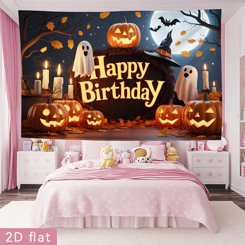 A 2D flat banner with a single-panel design featuring "Happy Birthday" andzyc