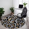 1pc Leopard Print Chair Carpet for Office, Soft Comfortable Mat For Office, Living Room, Bedroom, Machine Washable Carpet Yy251112004