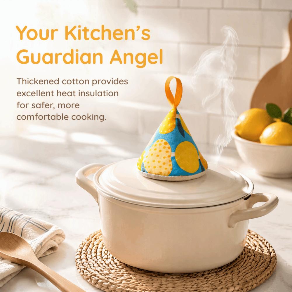 2PCS Cotton Pot Lid Protector Triangle Shape Triangle Pot Holder Durable Pot Handle Cover Kitchen