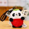 Plush Panda Doll Backpack Charm Keychain Pendant