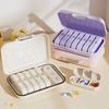 Large Capacity 7 Day Pill Box Sealed Pill Storage Box Portable Pill Container  Office