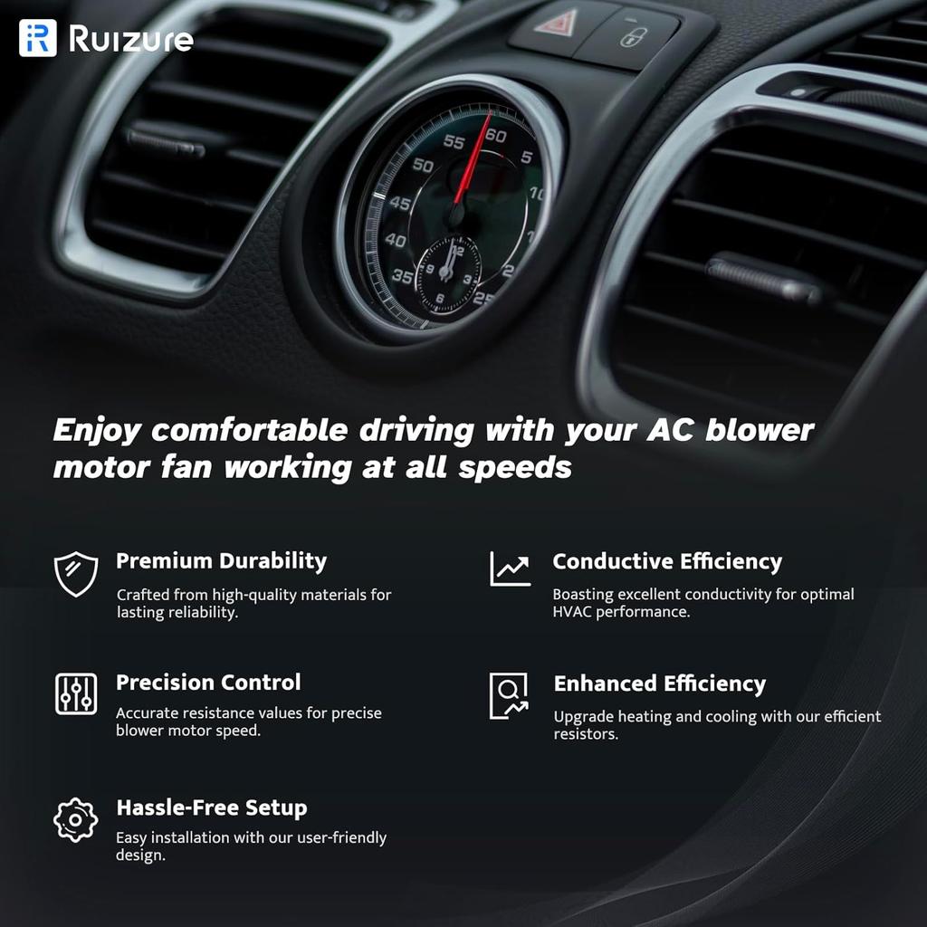 Front AC Blower Motor Resistor HVAC Heater A/C Kit For Chevy Silverado 1500 2500 Tahoe Avalanche Suburban, GMC Sierra Yukon XL, Cadillac Escalade,