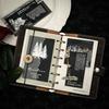 Dark Tones Hot Silver Ketchup Girl Night Poetry Series Journal: DIY Collage & Decoration