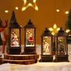 Santa-Claus/Xmas Tree/Snowman/Angel Glittering Lantern Christmas Gift for Kids
