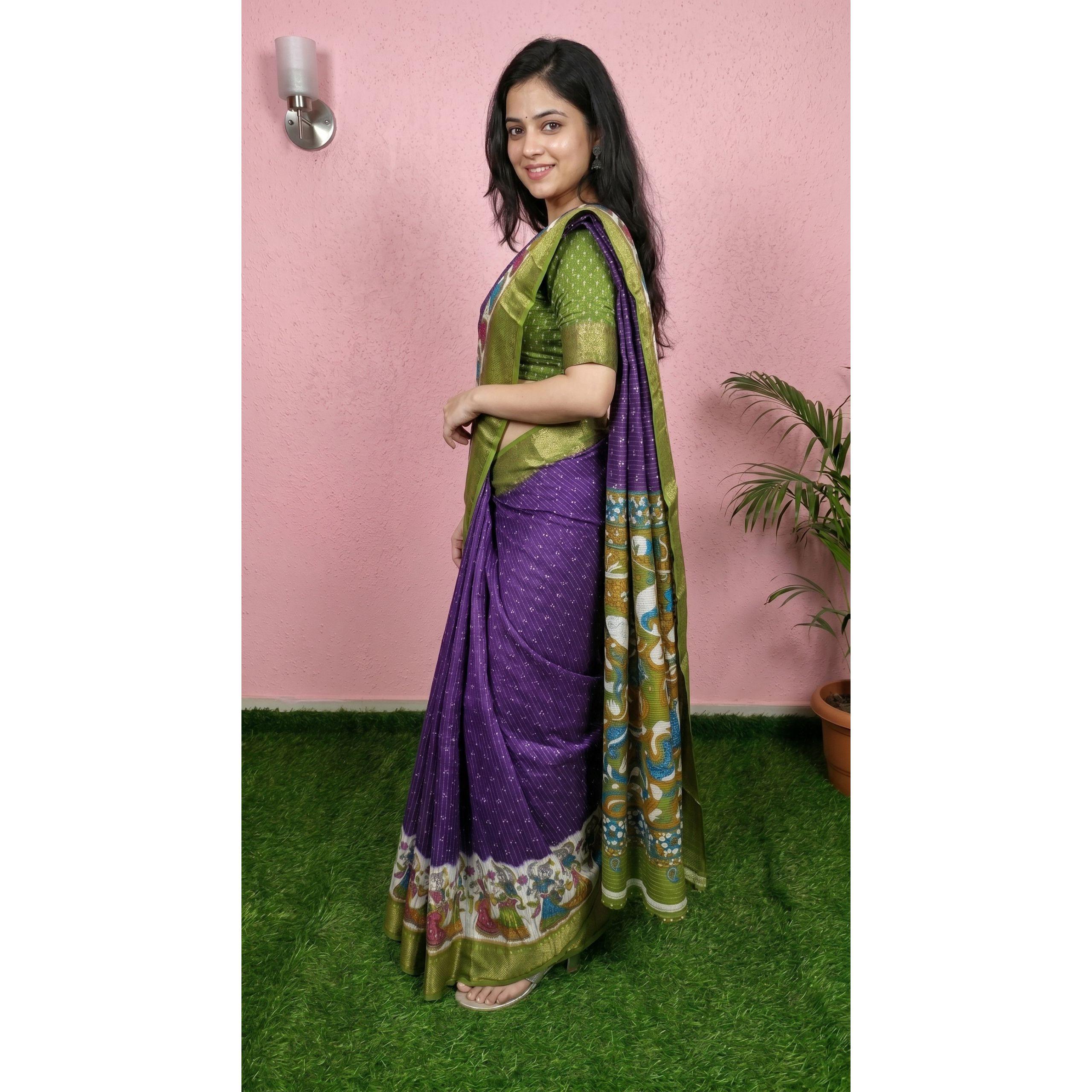 NEW LAUNCH – Designer Freehand Dola Doby Saree Collection