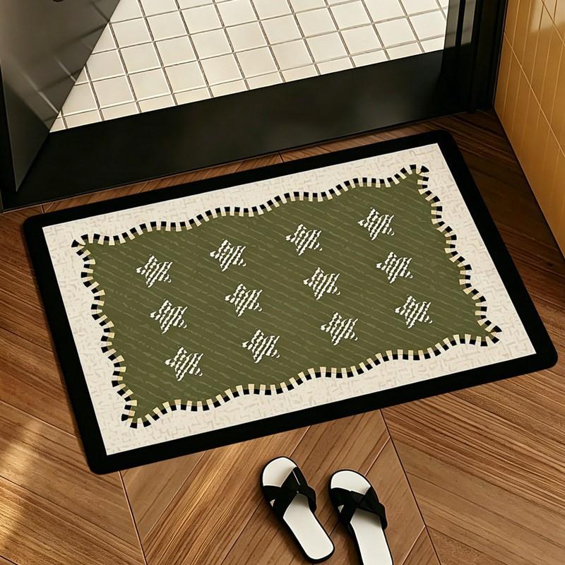 Bathroom Diatom Mud Mat Non Slip Absorbent Customizable Shower Floor Rug Home Use