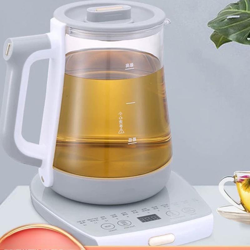 1,8L Elektrisk Vattenkokare Hälsokittel Kokare Multifunktionell Blomma USA 110v Tekanna Kaffekanna Stål Glas Kokare Varmvattenberedare