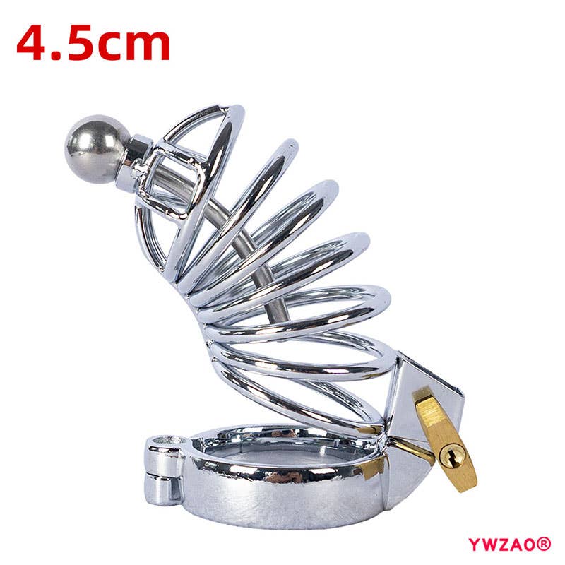 YWZAO Chastity Cage Lockable Urethral Plug M07A030