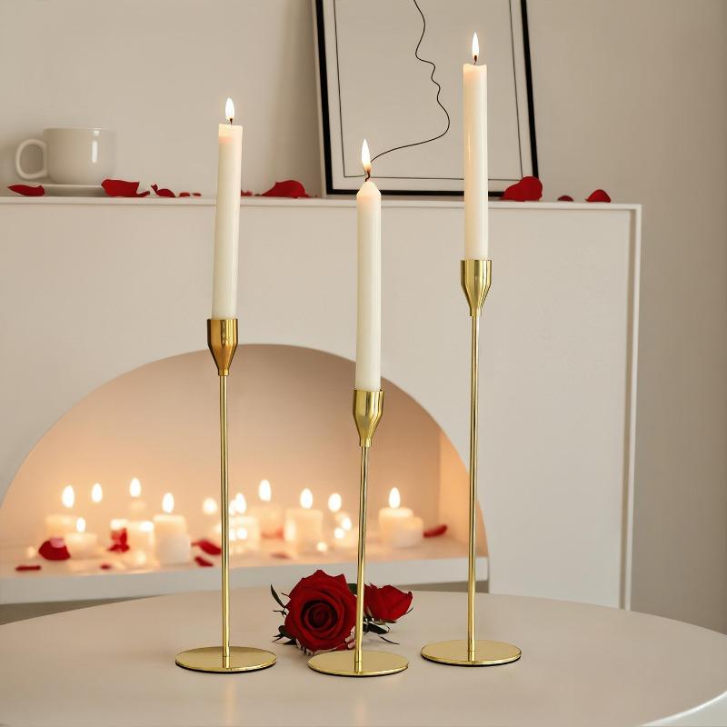 Eisenleuchter KerzenständerKerzenlicht-Dinner HochzeitsrequisitenZubehör Aluminiumlegierung Kerzenständer