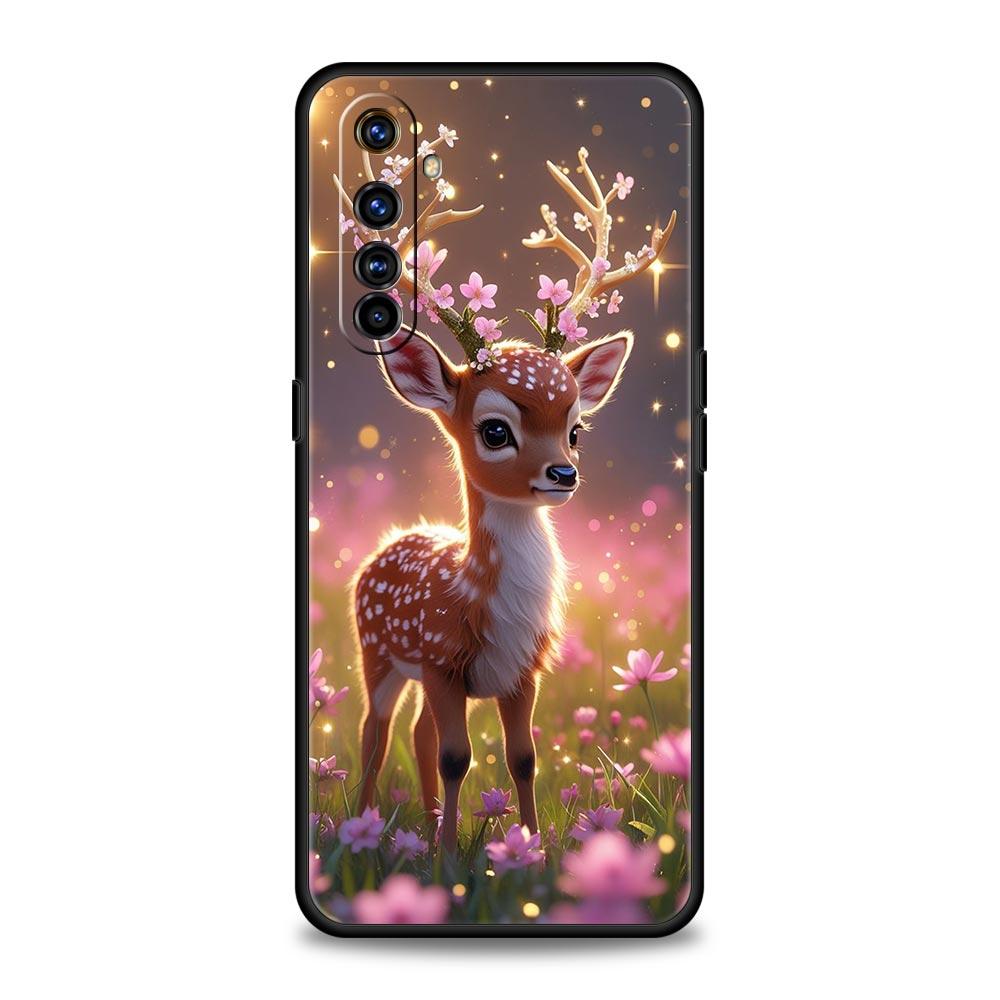 Deer Lichee Pattern Soft TPU For Realme 13 12 11 10 9 Pro Plus GT3 GT2 C21 C25 C35 C53 C55 C67 Pro 5G Phone Case Cover Funda Bag
