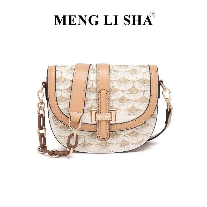 

Autumn and winter new niche retro high-end shoulder bag fashion messenger saddle bag commuting versatile hand carry semi-round bag