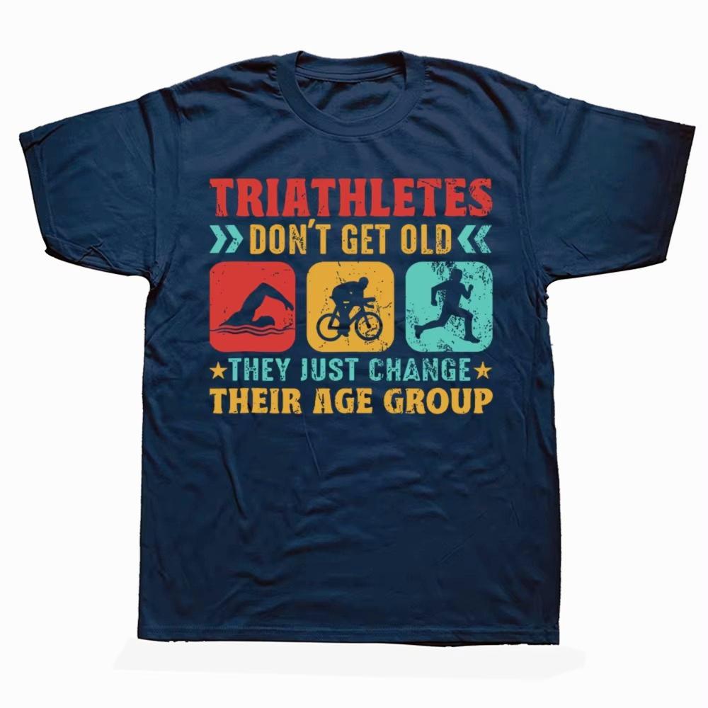 Funny Triathlon Design Unisex Unisex Triathletes Swim Bike Run T Shirt Summer Graphic Cotton Streetwear Short Sleeve Gifts Tshirt