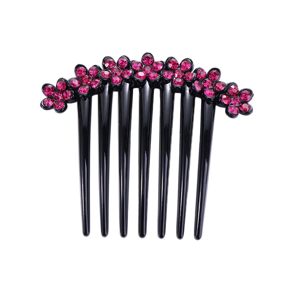 

Vintage Trendy Mother Gift Hairpins For Girls Rhinestones Crystal Hair Clips Korean Barrettes Women Hair Comb Mother Headwear розы красного