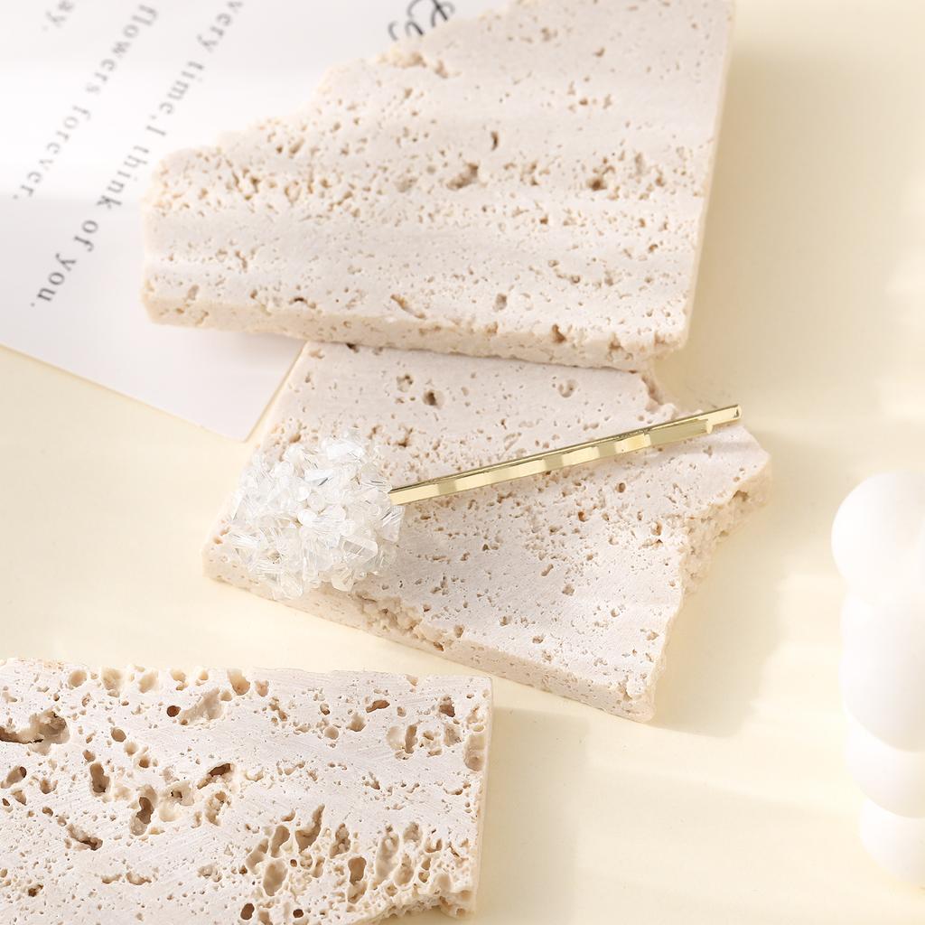 Crystal Hydrangea Flower Hairpin High Sense Fresh And Sweet One-Word Clip Women'S Fashion Hair Accessories