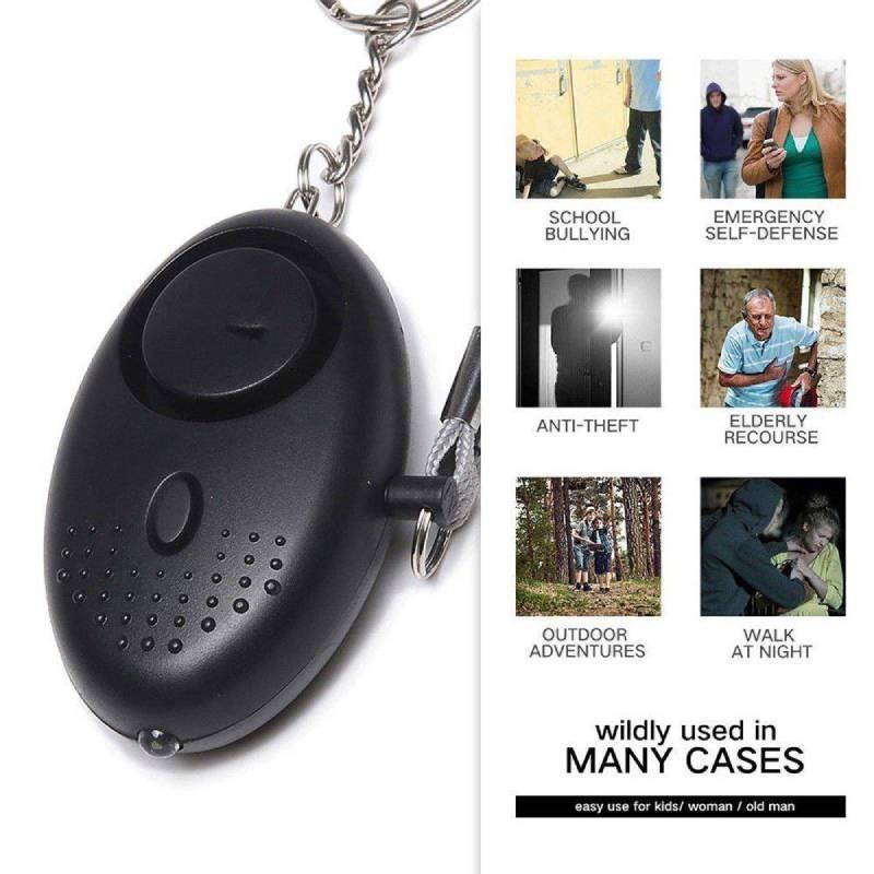Kompakter und leistungsstarker persönlicher Alarm-Schlüsselanhänger für Frauen mit 130-135 dB Schall