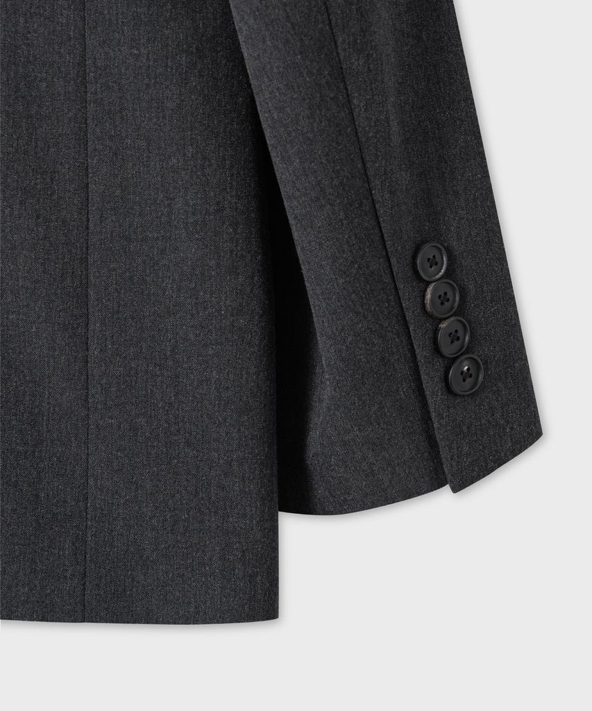 Nonblank Semi-Oversized Fit Blazer_Charcoal Grey