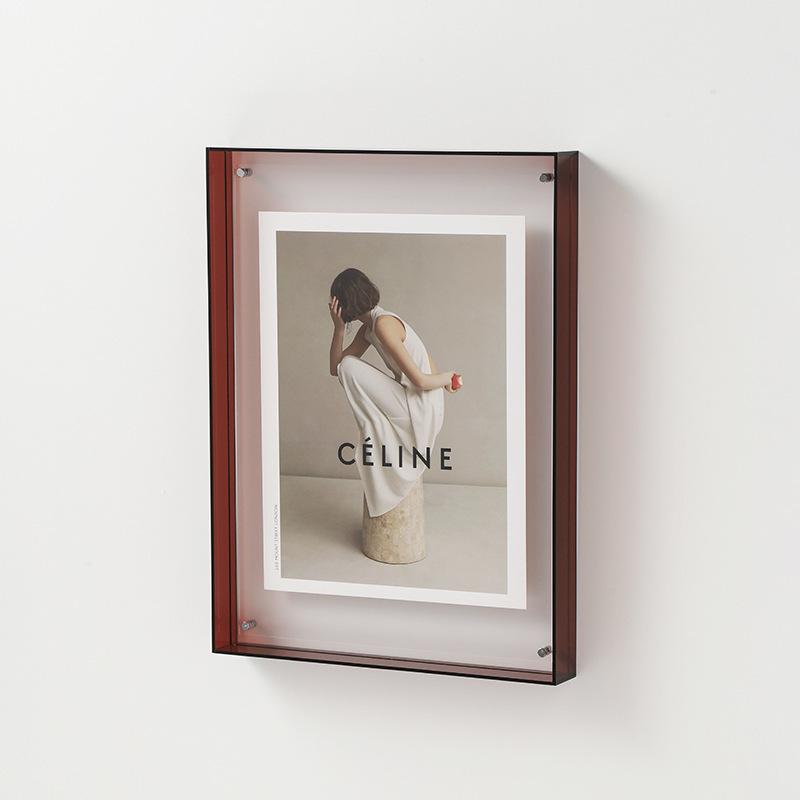 Modern Minimalist Rectangular Acrylic Wall Hanging Display Frame