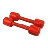Comfortable Grip Round Square Head Children Fitness Dumbbell Smooth No Burrs Kindergarten Physical Exercise Wooden Dumbbell Training Equipment