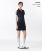 MUSINSA STANDARD WOMAN Slit Neck Lace Trim Polo Dress [Navy/Ivory]