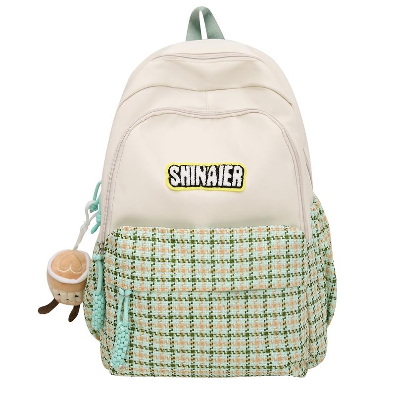 Children's Schoolbag Women's Plaid Backpack Student Backpack