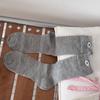 Thin Mulberry Silk Lace Edge Bow Buckle Pile Mid-calf Socks, Sweat-absorbing and Anti-ball Mesh Socks for Women