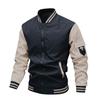 Spring and Autumn Jacket Men's Color-blocking Jacket Baseball Collar Work Jacket Men's Slim Casual