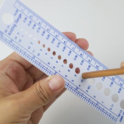 3Pcs Ruler UK US Canada Sizes Knitting Accessories Needle Gauge Inch Sewing Ruler Tool CM 2-10mm Size Measure Sewing Tools