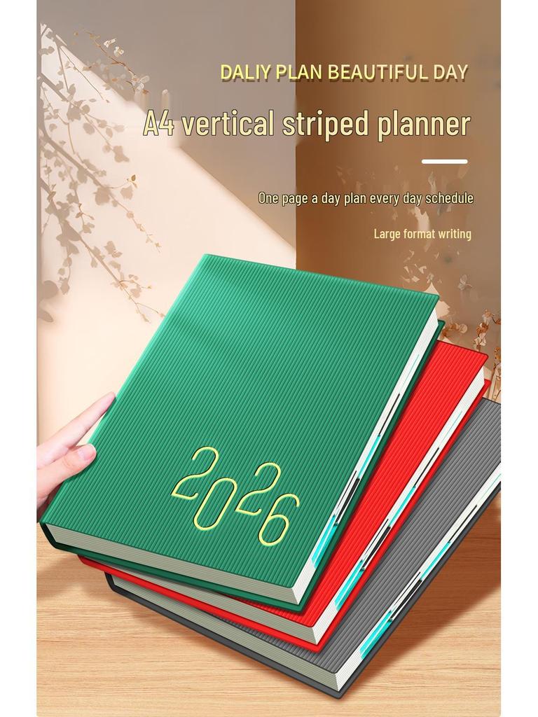 2026 A4 Daily Planner: Efficient, Thick, Self-Fillable Timeline Notebook