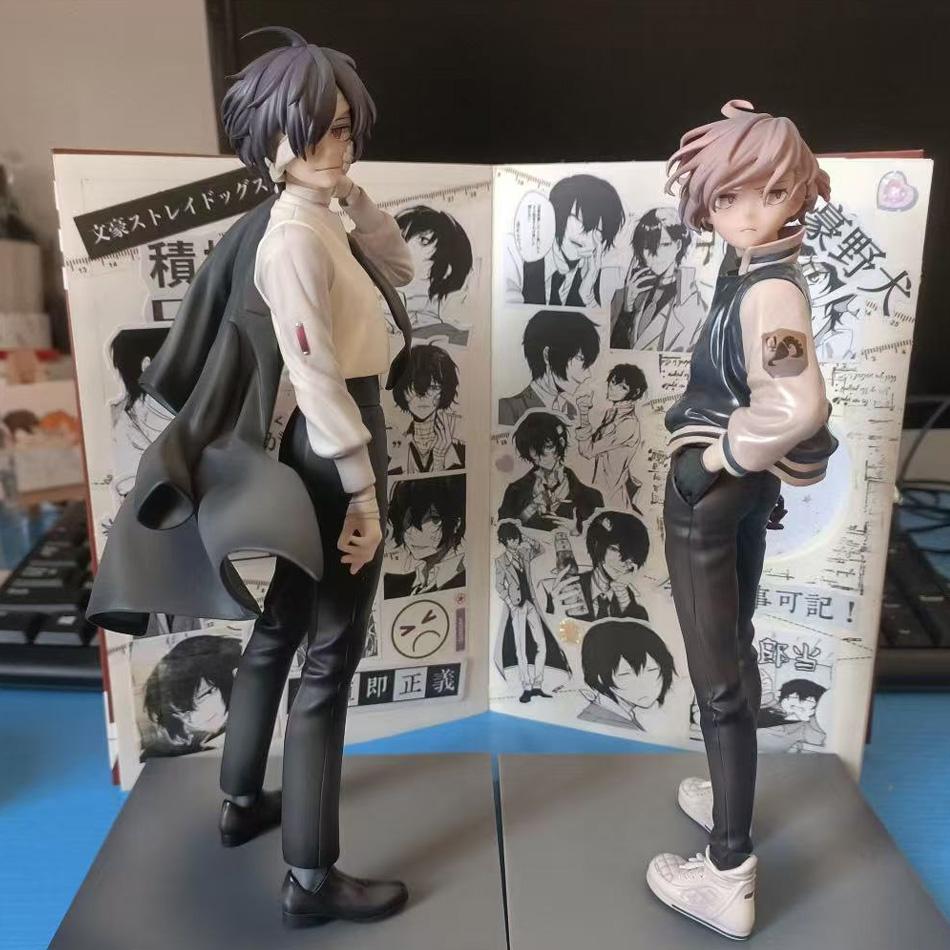 Anime Bungo Stray Dogs Nakahara Chuya Figure Dazai Osamu Action Figures Noodles Press Model PVC Collectible Toys Birthday Gifts