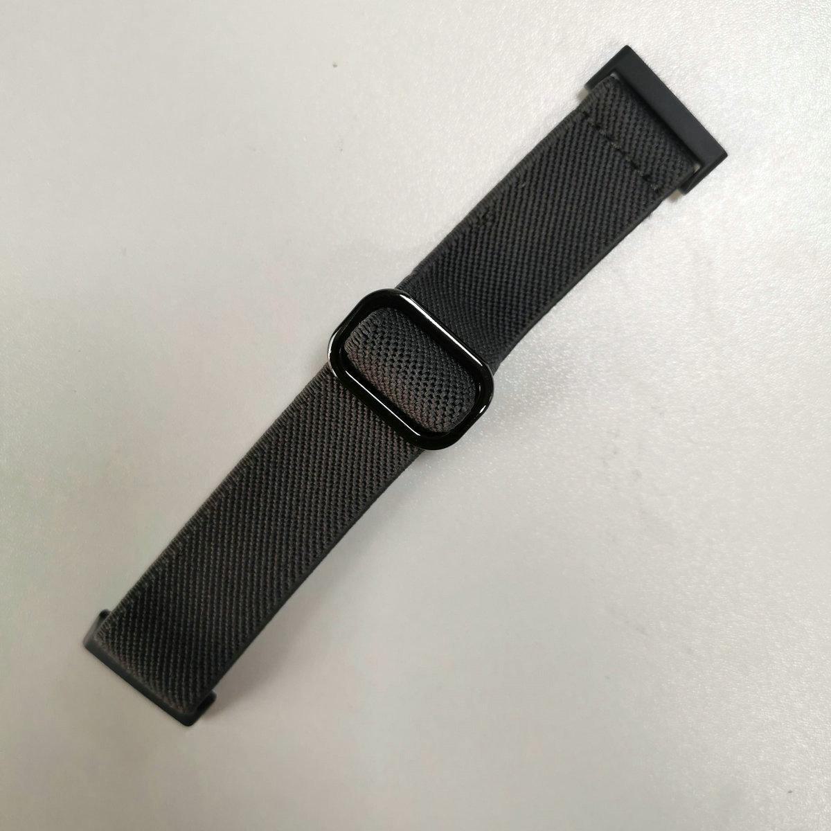 

Еластичний нейлоновий ремінець для годинника Fitbit Versa 3/4, Sense, Versa 2 з великою пряжкою Versa3/4/sense/sense2 темно-сірий