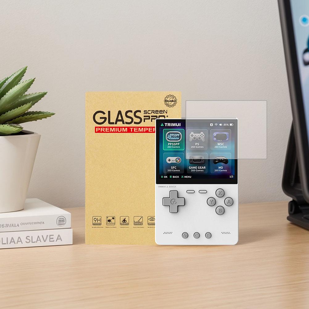 For Trimui Brick Tempered Glass Film Ultra-Clear 9H Screen Tempered Film Tempered Glass Protective Film Game Console Accessories