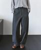 SIYAZU Sipt7215 Belted Curved Cotton Pants_Charcoal