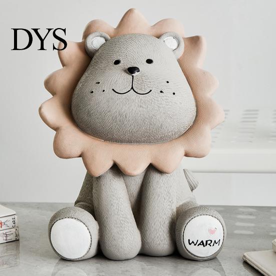 Lovely Money Box Eco-friendly Water-resistant Resin Home Figurines Piggy Bank for