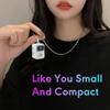 Acogedor Mini Keychain Camera, 1080p 2MP Mini Retro Digital Camera, Small Video Recorder, for Travel Study Recording with 64GB SD Card (White)