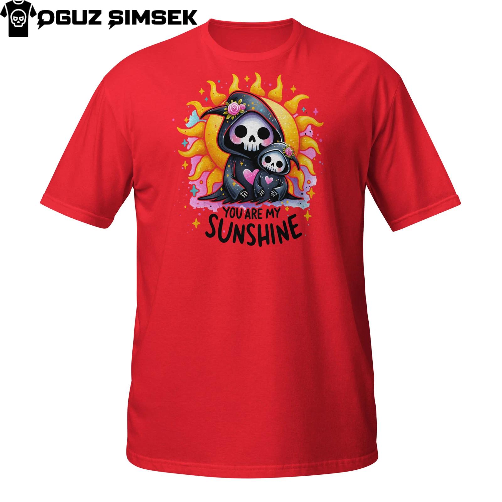 You Are My Sunshine Grim Reaper T-Shirt Mens Womens Tees Top | Cute Gothic Family Love Graphic Tee L