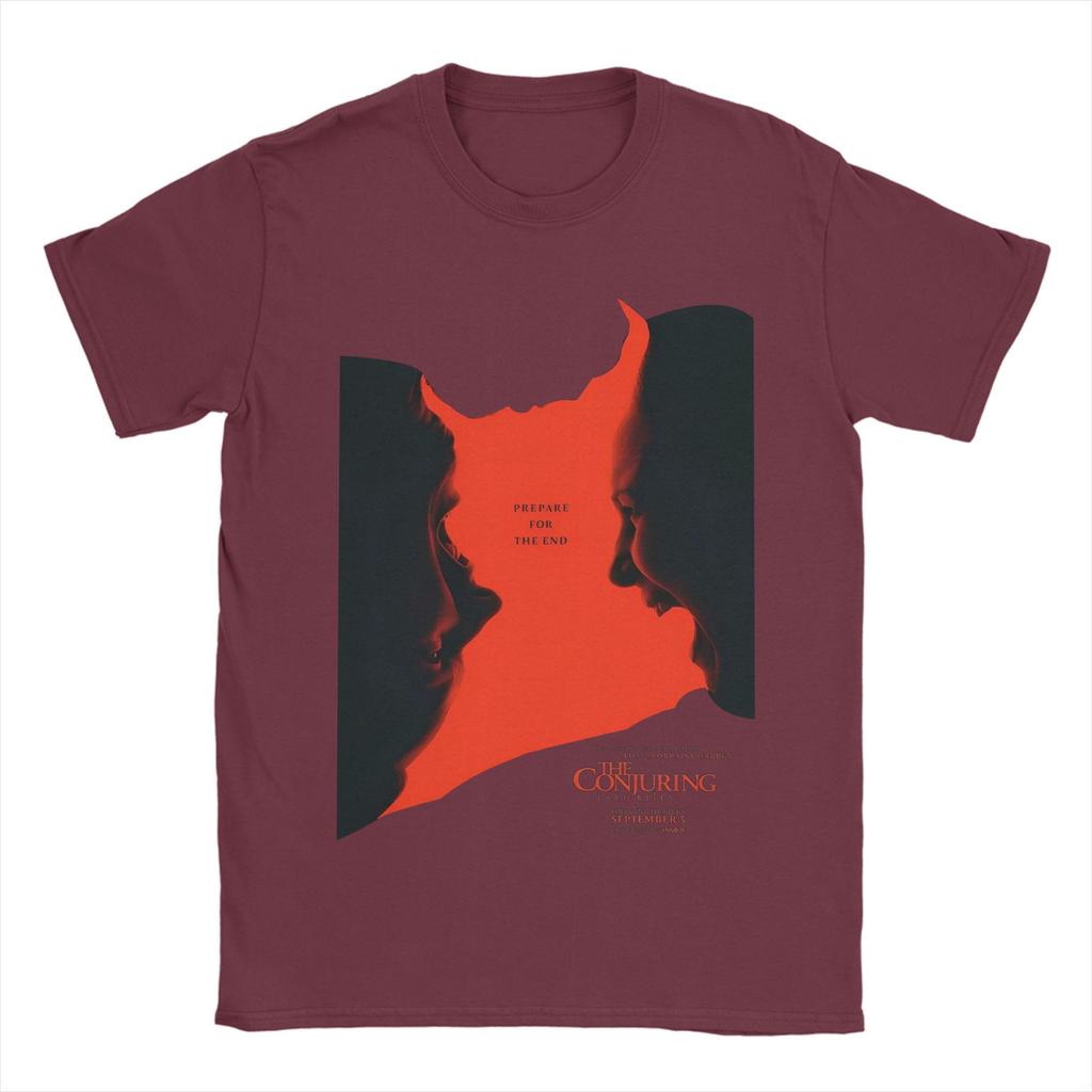 The Conjuring Movie   T-Shirt Men  Vintage Pure Cotton Tees Round Neck Short Sleeve T Shirt New Arrival Clothing