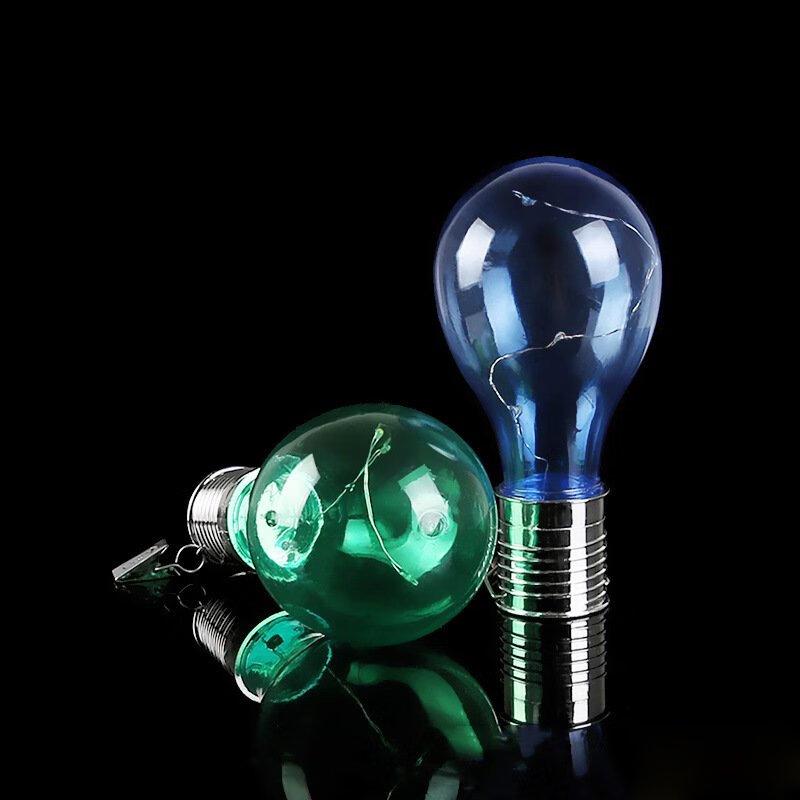 Nufeng Outdoor Colorful Solar Hanging Bulb Lights - 5-Pack