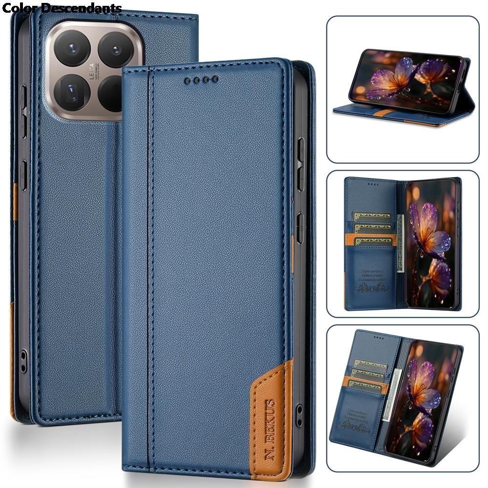 Leather Flip Case for Xiaomi 15T 15Tpro 14T Pro 13T 12T 11T Wallet Case Stand Phone Cover Cash Cards Pocket Shockproof